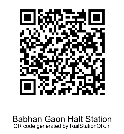 Babhan Gaon Halt Station QR Code