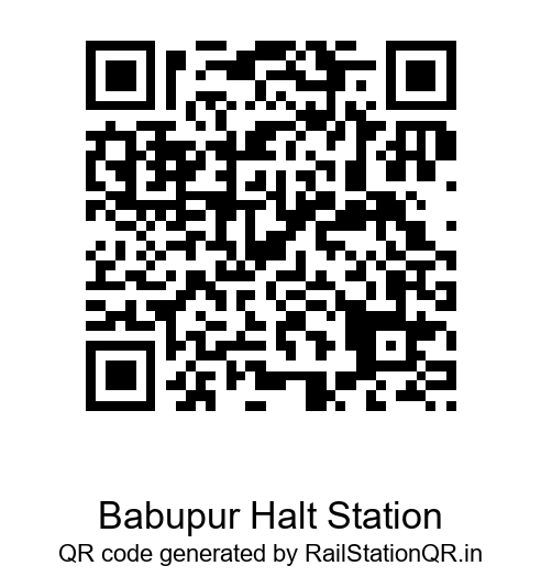 Babupur Halt Station QR Code