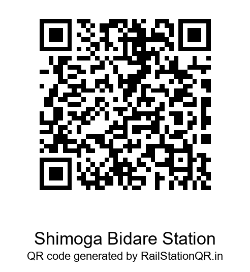 Shimoga Bidare Station QR Code