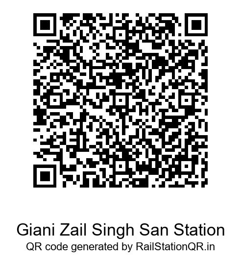 Giani Zail Singh San Station QR Code