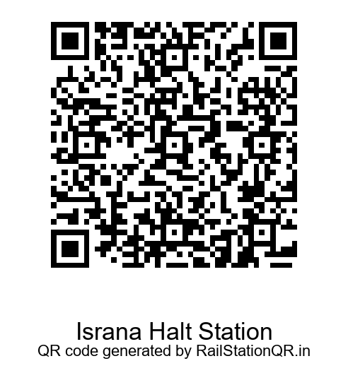 Israna Halt Station QR Code