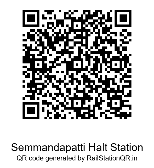 Semmandapatti Halt QR Code